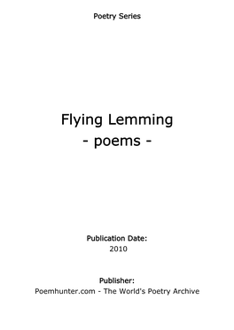 Flying Lemming - Poems