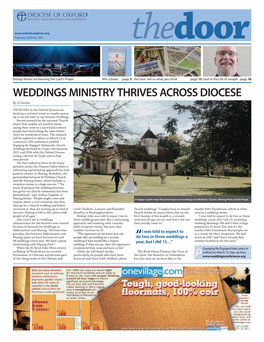 WEDDINGS MINISTRY THRIVES ACROSS DIOCESE by Jo Duckles