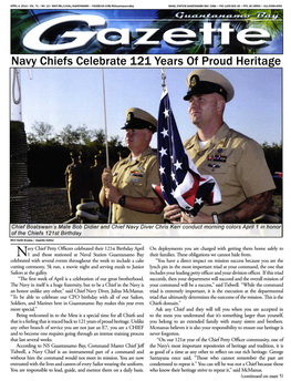 Navy Chiefs Celebrate 121 Years of Proud Heritage