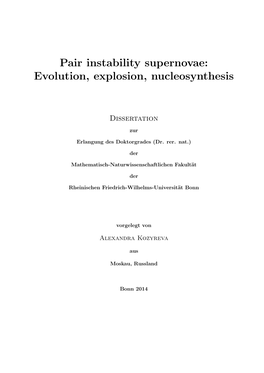 Pair Instability Supernovae: Evolution, Explosion, Nucleosynthesis