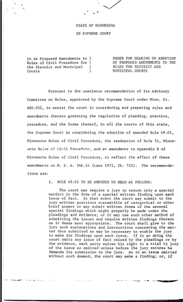 1972-07-24 Order 9-18-72 Hearing And