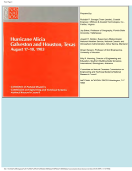 Hurricane Alicia Galveston and Houston, Texas