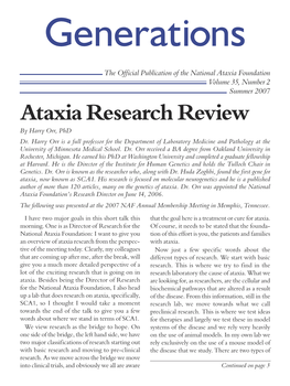 Ataxia Research Review