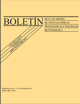 De Ciencias Físicas Matemáticas Y Naturales De Venezuela