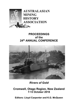 PROCEEDINGS of the 24Th ANNUAL CONFERENCE Rivers of Gold
