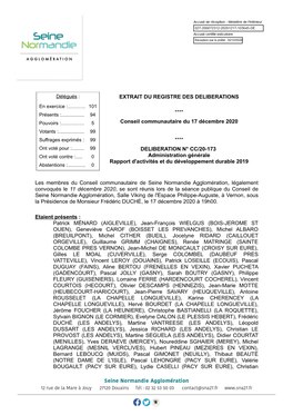 CC20-173 Rapport D'activités Et Du