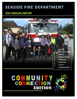 2015 Fire Department Annual Report