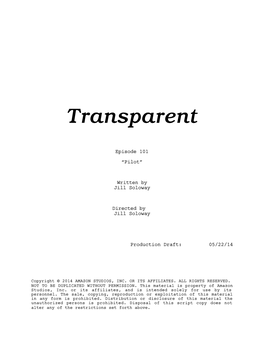 Transparent Jill Soloway Pilot.Fdx