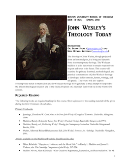 John Wesley's Theology Today