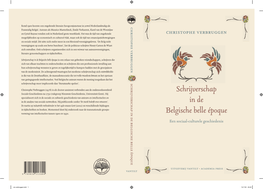 Schrijverschap in De Belgische Belle Époque
