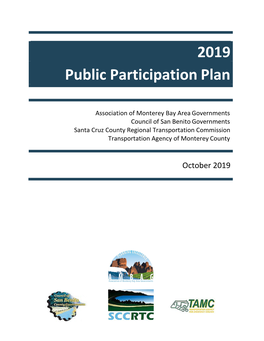 2019 Public Participation Plan