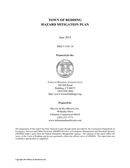 Town of Redding Hazard Mitigation Plan