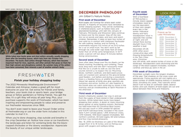 December Phenology 2021