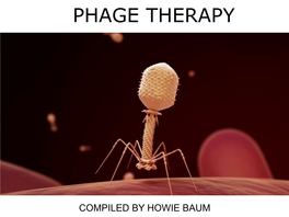 Phage Therapy