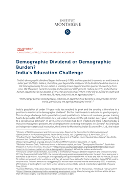 India's Education Challenge