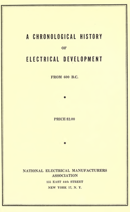 A History of Electrical Development