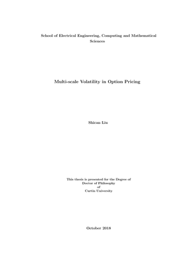 Multi-Scale Volatility in Option Pricing