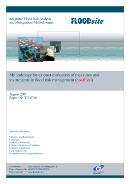 Methodology for Ex-Post Evaluation of Measures and Instruments in Flood Risk Management (Posteval)