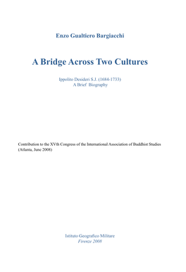 A Bridge Across Two Cultures. Ippolito