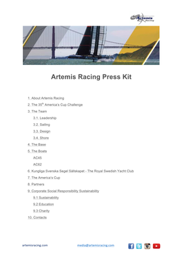 Artemisracingpresskit FINAL 190814