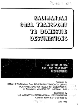 BADAN PENGKAJIAN DAN PENERAPAN TEKNOLOGI (BPPT)/ PUSPIPTEK ENERGY RESEARCH LABORATORY/ in Association with BECHTEL NATIONAL, INC