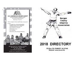 2018 Directory