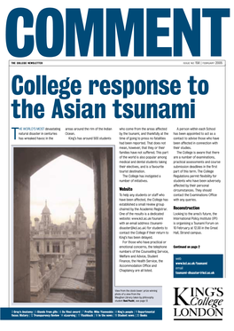 College Response to the Asian Tsunami