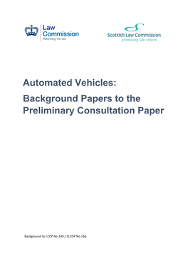 Background Papers to the Preliminary Consultation Paper