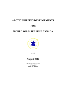Arctic Shipping Development Final