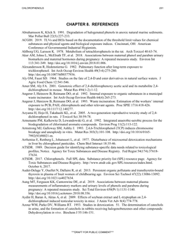 Toxicological Profile for Chlorophenols