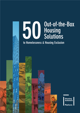 Out-Of-The-Box Housing Solutions 50To Homelessness & Housing Exclusion Acknowledgements