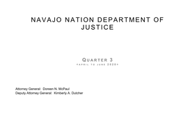 Navajo Nation Department of Justice