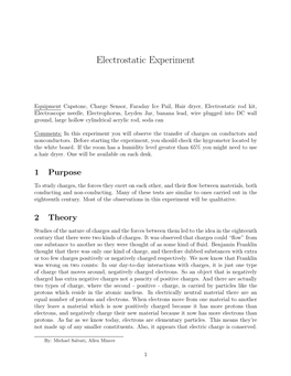 Electrostatic Experiment