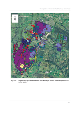 Vegetation Map of the Sweetwater Site, Showing All Floristic Variations Present