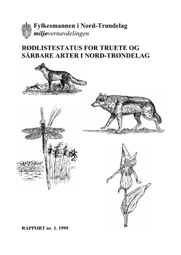 Rødlistearter I Nord-Trøndelag På Artsgrupper Og Kategorier