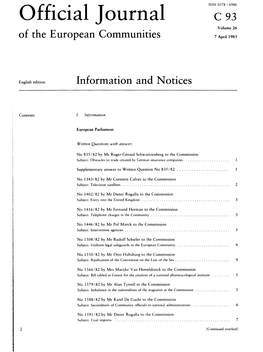 Official Journal C93 Volume 26 of the European Communities 7 April 1983