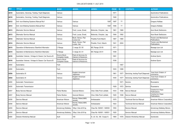 No Title Make Model Series from T0 Contents Author