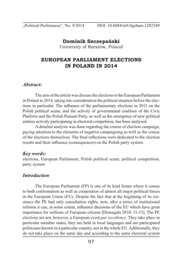 Political Preferences 9 2014 0101