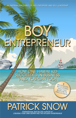 Patrick Snow, Book – Boy Entrepreneur