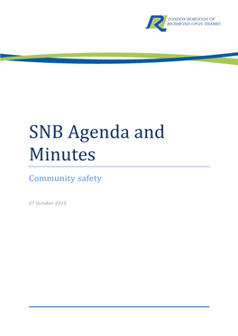 SNB Agenda and Minutes Community Safety