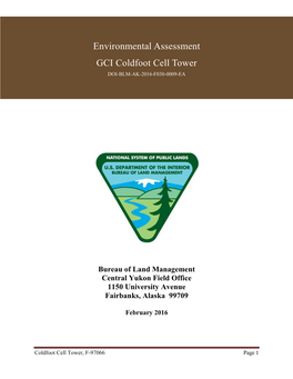 Environmental Assessment GCI Coldfoot Cell Tower