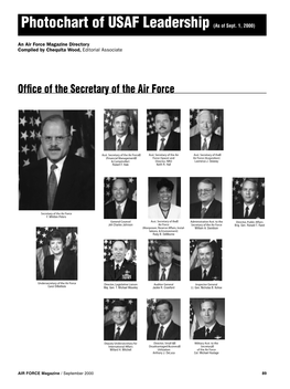 Photochart of USAF Leadership (As of Sept