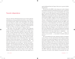 Towards Independence and the Repression That Followed Actually Left Lumumba and the MNC Almost the Only Political Force in Léopoldville