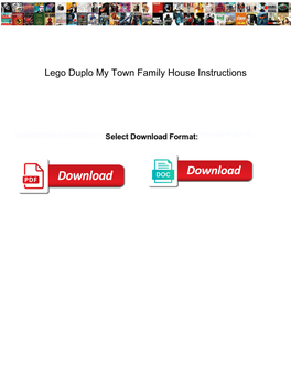 Lego Duplo My Town Family House Instructions