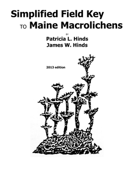 Simplified Field Key to Maine Macrolichens