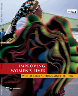 Improving Women's Lives World Bank Actions Since Beijing