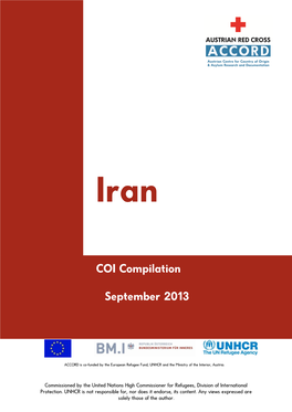 Iran COI Compilation September 2013 Corrected As of 18 November 2013