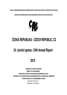 CZECH REPUBLIC, CZ 24. Výro Ní Zpráva