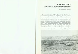 Excavating Fort Massachusetts