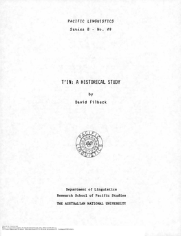 Tin: a Historical Study